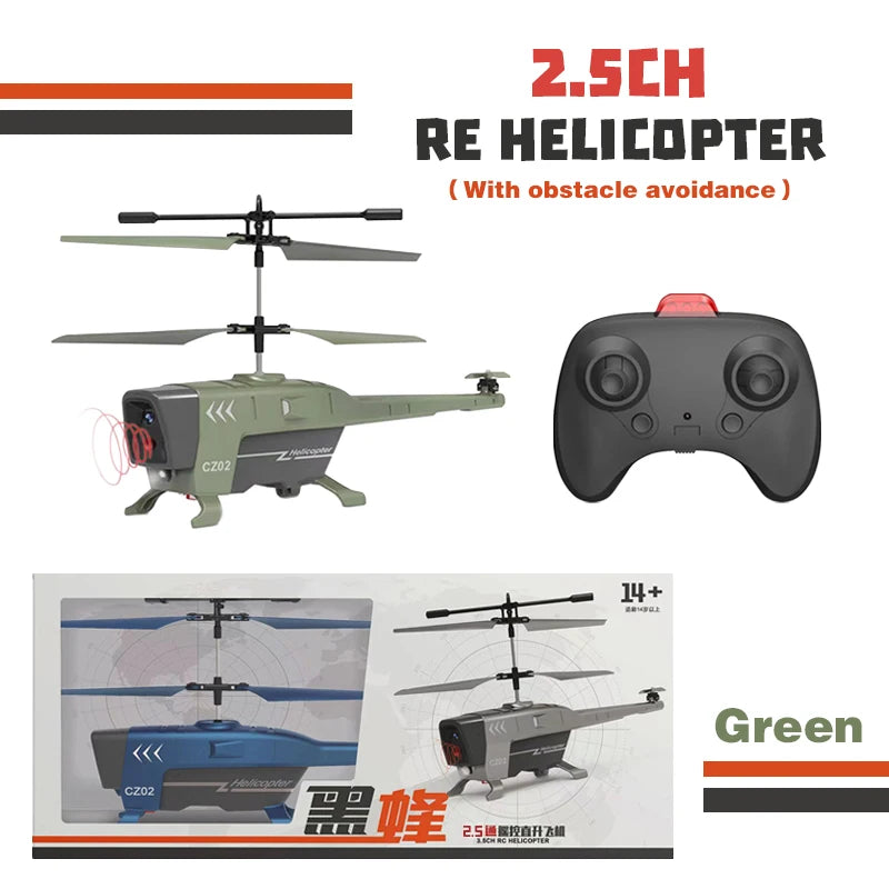RC Helicopter 2.4Ghz 3.5H Obstacle Avoidance Anti-collision Remote Control Drone Toy Aircraft Kid Plane Indoor Flight Toys Gifts