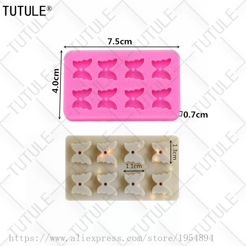 3D Honeybee Keychain Earrings Silicone Mold DIY Honeybee Clay epoxy resin Accessories Silicone Moulds cake Chocolate Molds