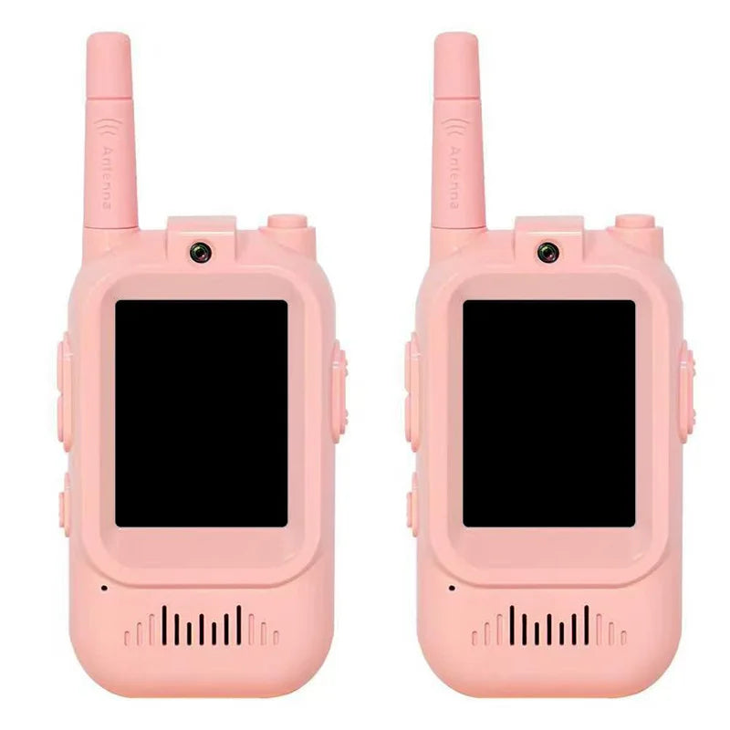 Kids Video Walkie Talkie Toys  With HD Camera And 2 Inch Screen Wireless Intercom Toy For Camping Travel Birthday Gifts Outdoor