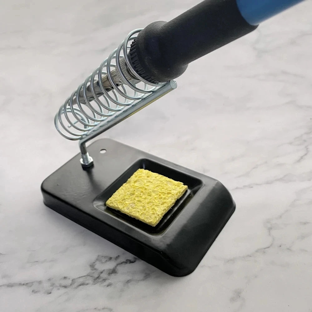 Portable Holder Soldering Tin Stand with Welding Cleaning Sponge Electric Soldering Iron Accessories Soldering Iron Stand