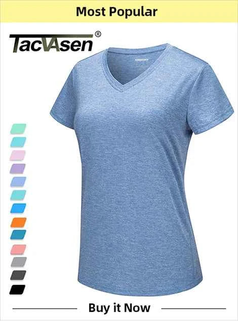 TACVASEN Summer UV/Sun Protection Outdoor Hooded T-shirt Women's Hoodie Shirt UPF 50+ Long Sleeve Fishing Hiking Athletic Shirts