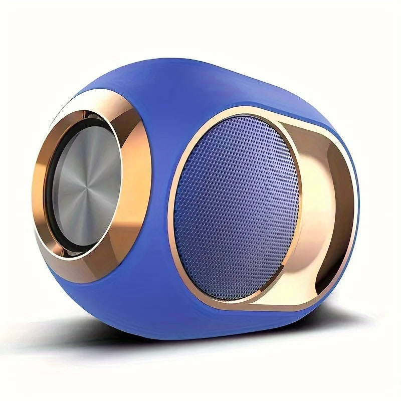 Blue Color Portable Bluetooth Speaker Waterproof With Deep Bass