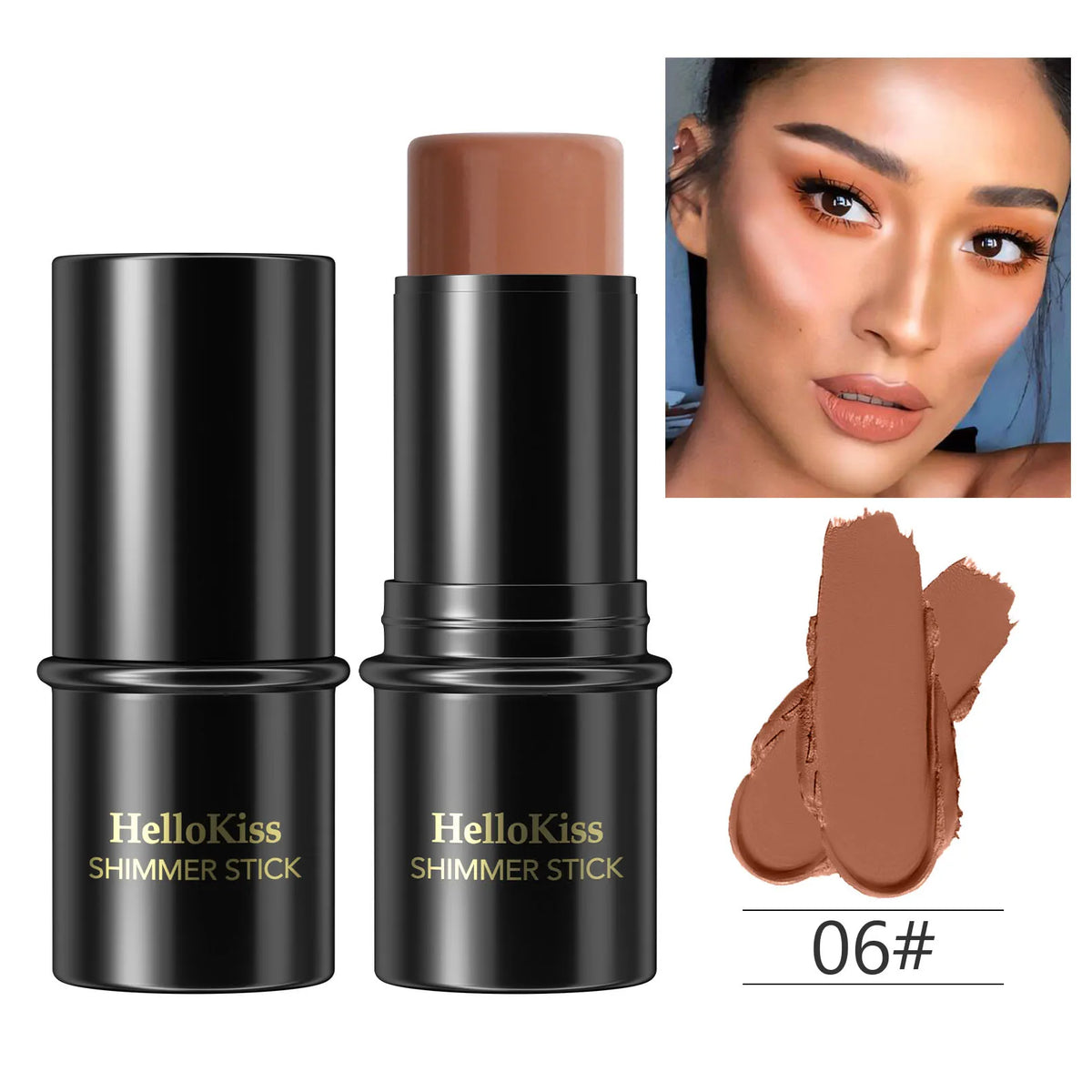 Q06 Color Cream Contour And Highlighter Stick – Long-Lasting Glow