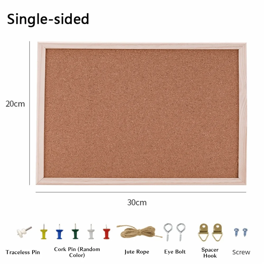 Home Decor DIY Cork Display Panel Soft Wood Cork Board Decorative Hanging Photo Background