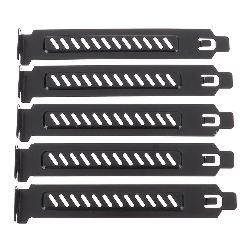 5Pcs New PCI Slot Cover/PCI Graphics Card Blanks Dust Cover Filter Blanking Board Ventilation PC Computer Case