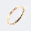 2.00CTW Mixed Cut Diamond Station Bangle Bracelet