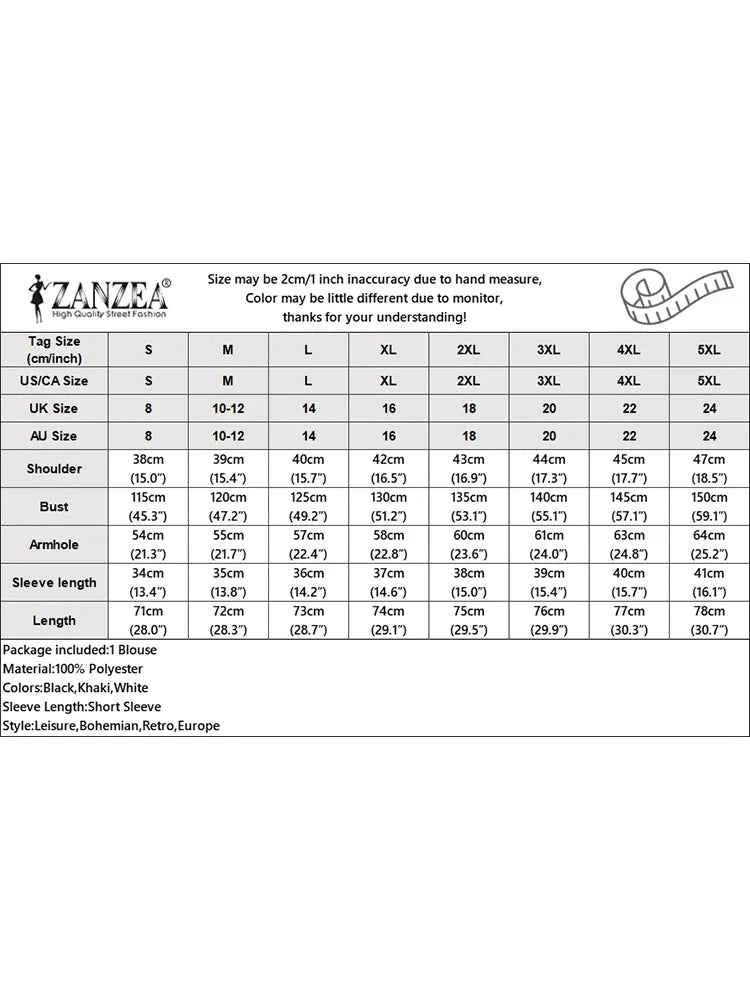 Women Fashion OL Work Shirt 2024 ZANZEA Summer Elegant Turtleneck Short Sleeve Blouse Casual Loose Office Tops Party Blusas