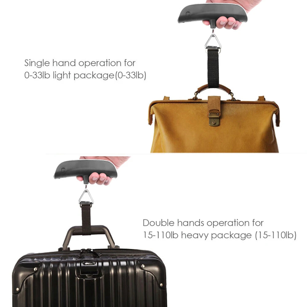 Digital Luggage Scale Portable Handheld High Precision Weighing Scale For Travel Suitcase Weight Check Airline Approved