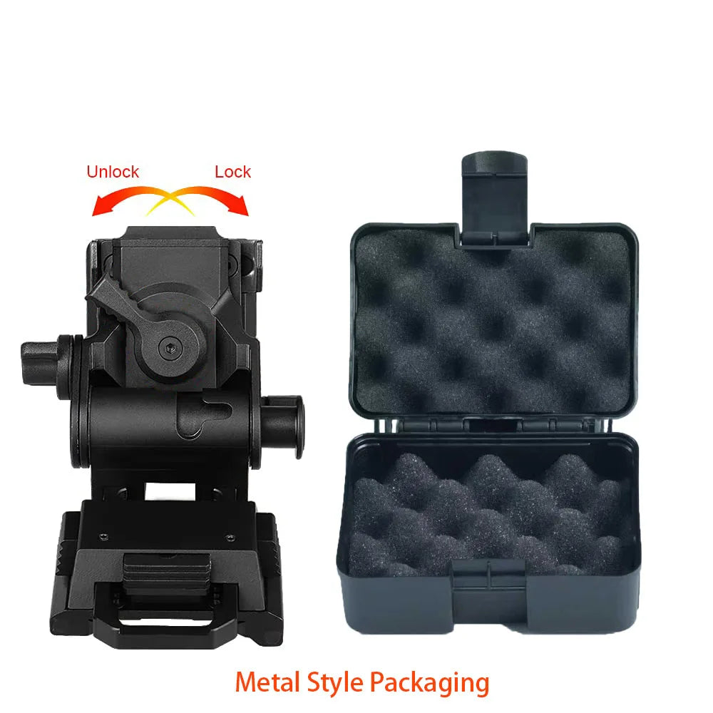 BOOIU New L4G24 NVG Tactical Helmet Mount Metal/Nylon Holder Bracket For PVS15/18  Goggles Night Vision Stent Helmet Accessories
