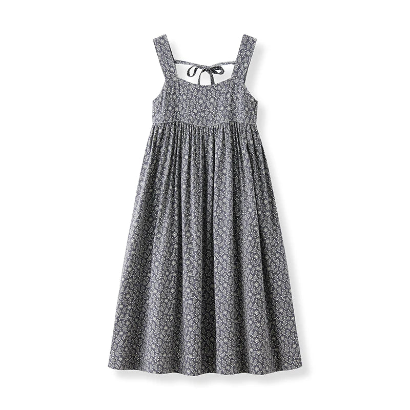 SS25 Girls Floral Dress Baby Romper Family Matching Clothing Woven Summer Clothes Cotton Sweet Children Girl Dress Set