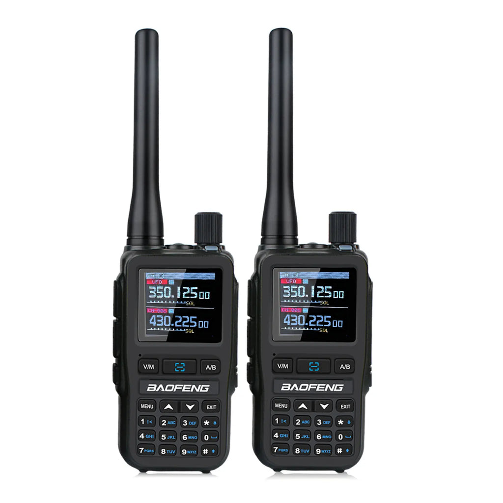 2PCS/Pack Baofeng UV-5R Mini Dual Band Dual PTT Walkie Talkie 5RMINI Air Band Rx 5W Compact  VOX FM Amateur Radio Type-C Charge