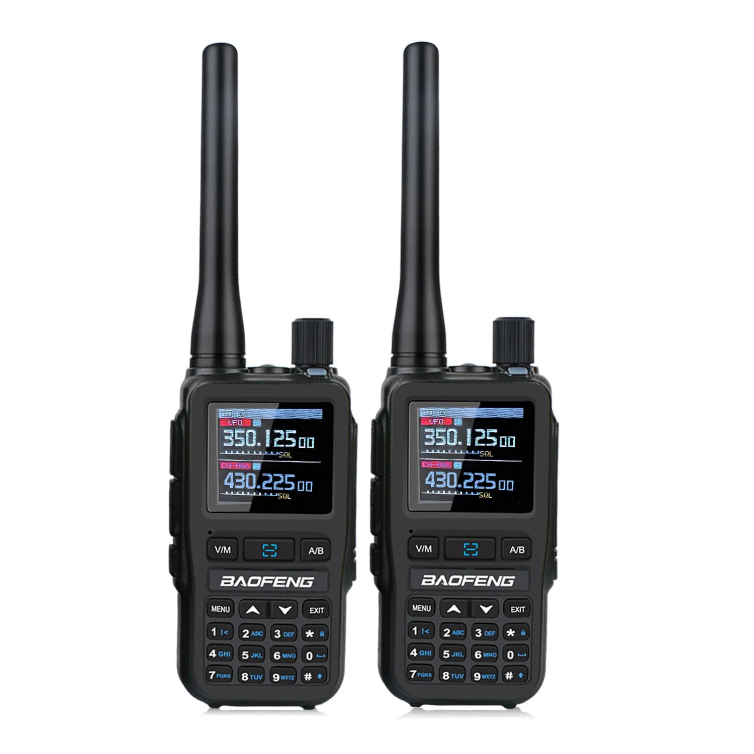 2PCS/Pack Baofeng UV-5R Mini Dual Band Dual PTT Walkie Talkie 5RMINI Air Band Rx 5W Compact  VOX FM Amateur Radio Type-C Charge