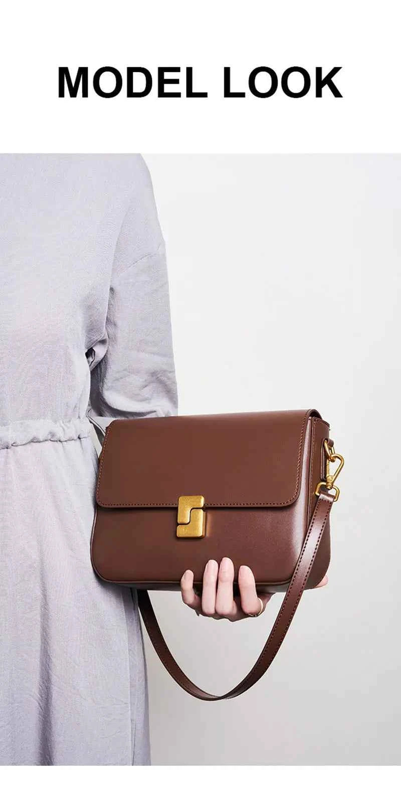 100% Genuine Leather Women's Shoulder Bag High Quality Luxury Designer Crossbody Bags Fashion Cowhide Female Handbags