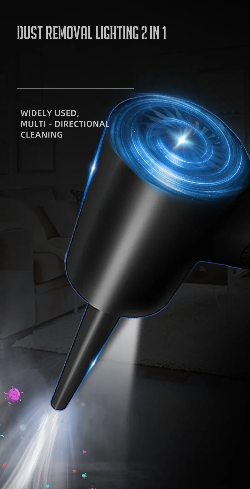Compressed Air Duster for Keyboard  Electric Air Blower Computer Cleaning Cordless Air Dust Cleaner for PC Crumbs Car
