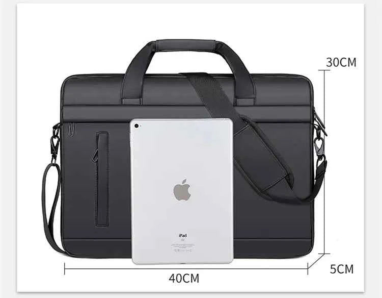 Men Briefcase Bag High Quality Business Famous Brand PU Leather Shoulder Messenger Bags Office Handbags 14 inch Laptop bag bolso