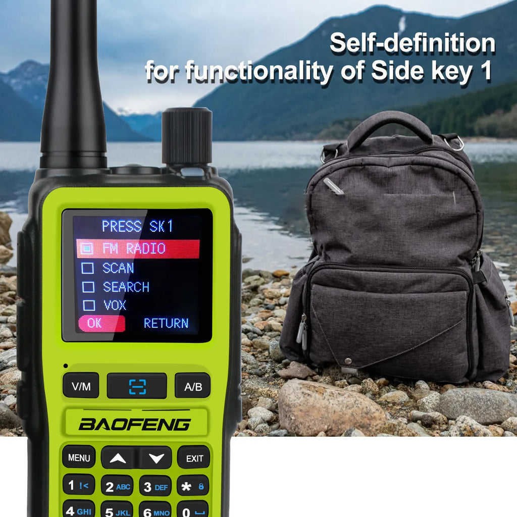 2PCS/Pack Baofeng UV-5R Mini Dual Band Dual PTT Walkie Talkie 5RMINI Air Band Rx 5W Compact  VOX FM Amateur Radio Type-C Charge