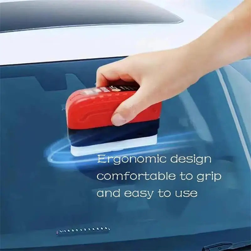 Auto Glass Brightener Powerful Auto Windshield Cleaner Oil Film Remover Window Glass Cleaner Car Cleaning Brush Auto Accessories