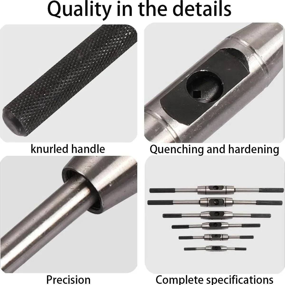 M2-M24 Adjustable Hand Taps Wrench Tools For Mechanic Tapping Winch High Quality Steel Thread Processing Tools CNC Screw Tap