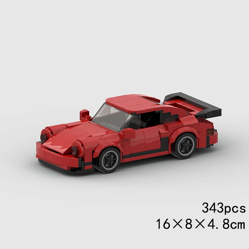 MOC Car Speed RX7 AE86 Chiron R8 Creative Racing Vehicle Model Building Block Super Race brick City Rally Sport Toy Technical