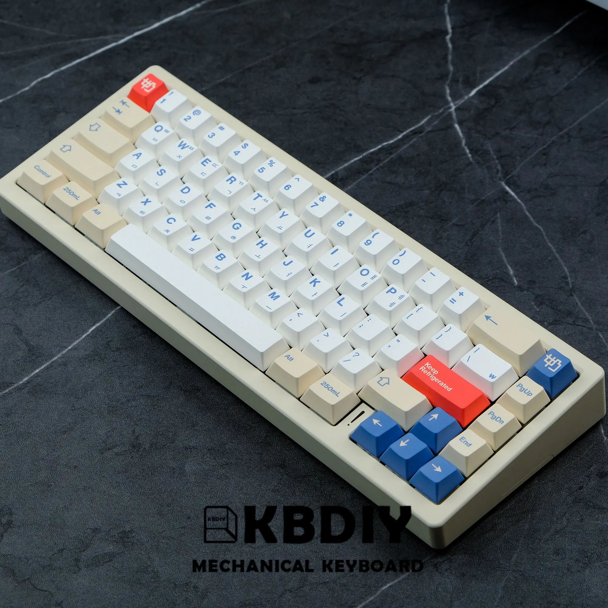 KBDiy 135 Keys/Set GMK Soymilk PBT Keycaps Cherry Profile MX Switch Korean Keycap for Mechanical Gaming Keyboard Custom Key Caps