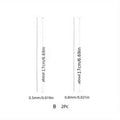 2pcs Beaded Needles With Steel Needles, Long And Thin Beaded Leads, Side Threaded Hooks And Beads For DIY Handmade Jewelry