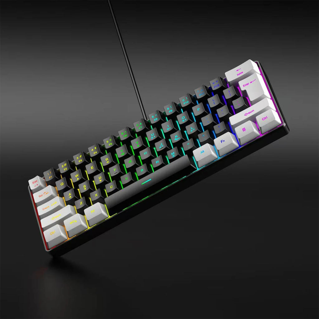2026 new Mini 60% Compact Wired Keyboard 61 Keys RGB Backlight Membrane Keyboard For Windows PC Office laptop Computer