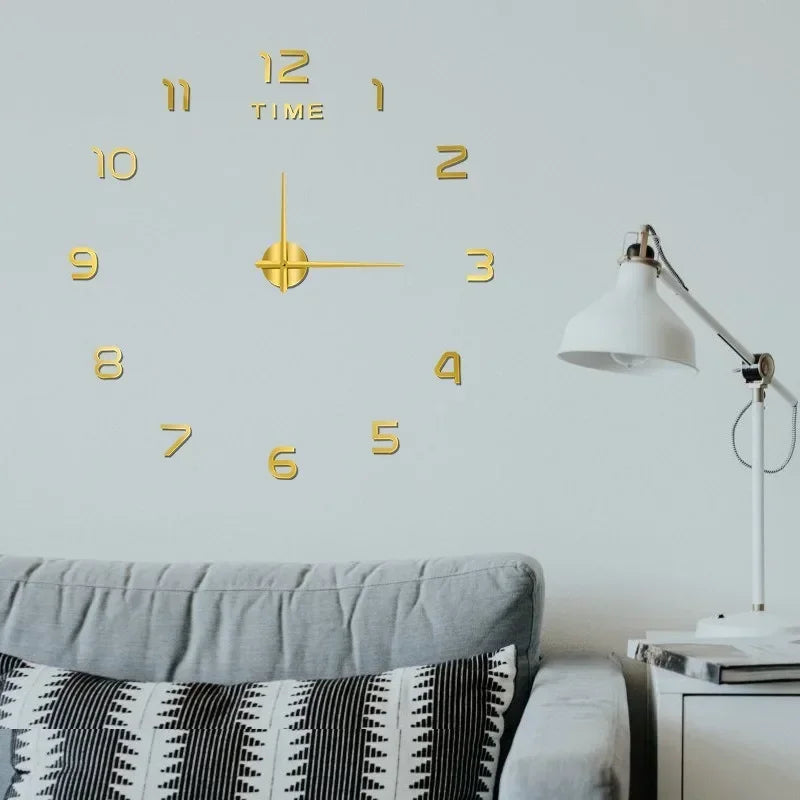Clock Wall Art Home Decor Items Bedroom Decor Aesthetic Wall Clock in the Dark Noiseless Living Room Diy Clocks Wall Decoration