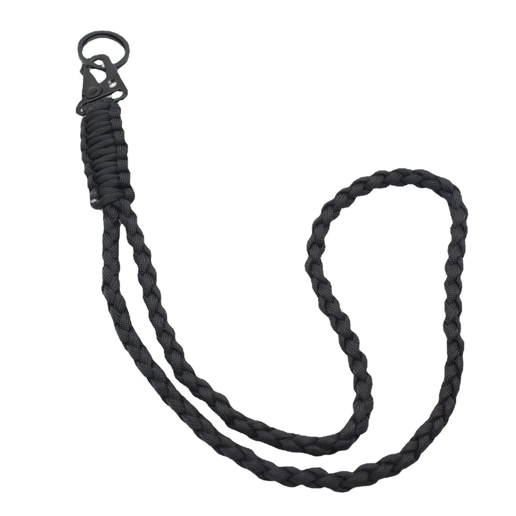 Outdoor Paracord Rope Keychain EDC Survival Kit Cord Camera Telescope Phone Lanyard Military Emergency Strap for Hiking Camping