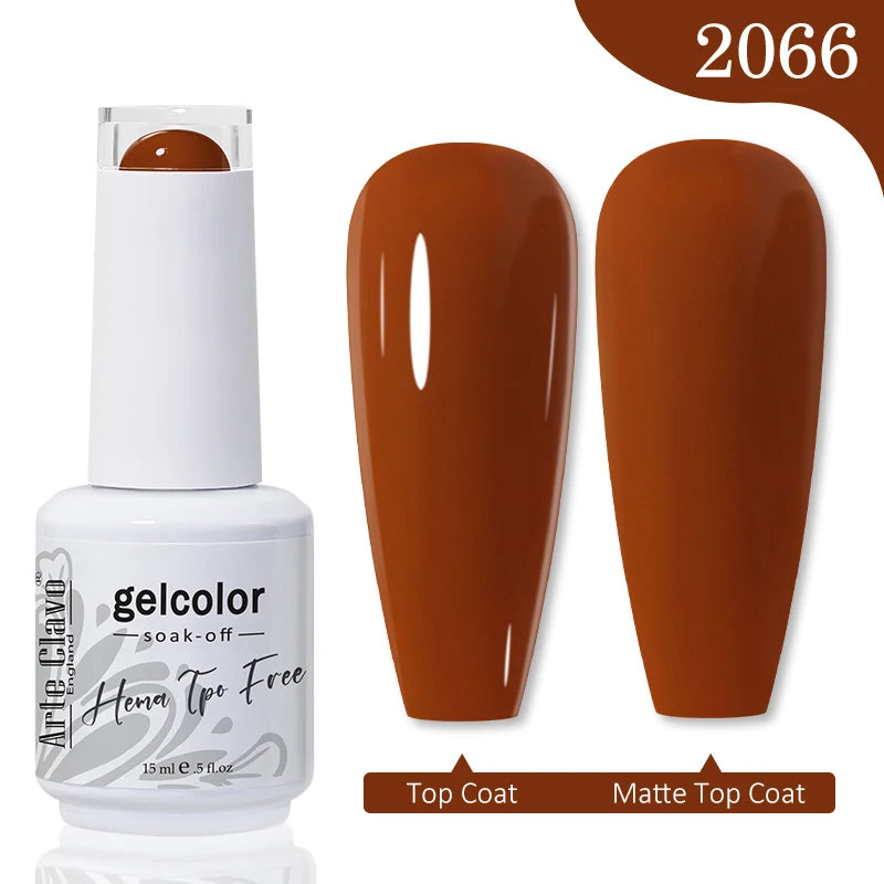 Arte Clavo TPO HEMA FREE Top Quality Discount Price 131 Colors Nail Gel Polish New Formula Nail Gel 15ml Bottle UV Gel Varnish