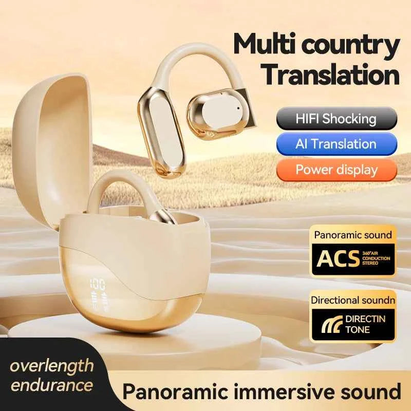 Pen-Ear Bluetooth Earbuds – Ear Hook Design with Display