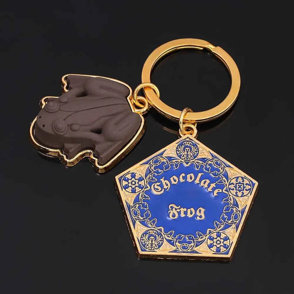Fashion Chocolate Frog Key Chain Key Ring Anything from Trolleys Wizard Magic World Cosplay Keychain Keyring Jewelry Accessories