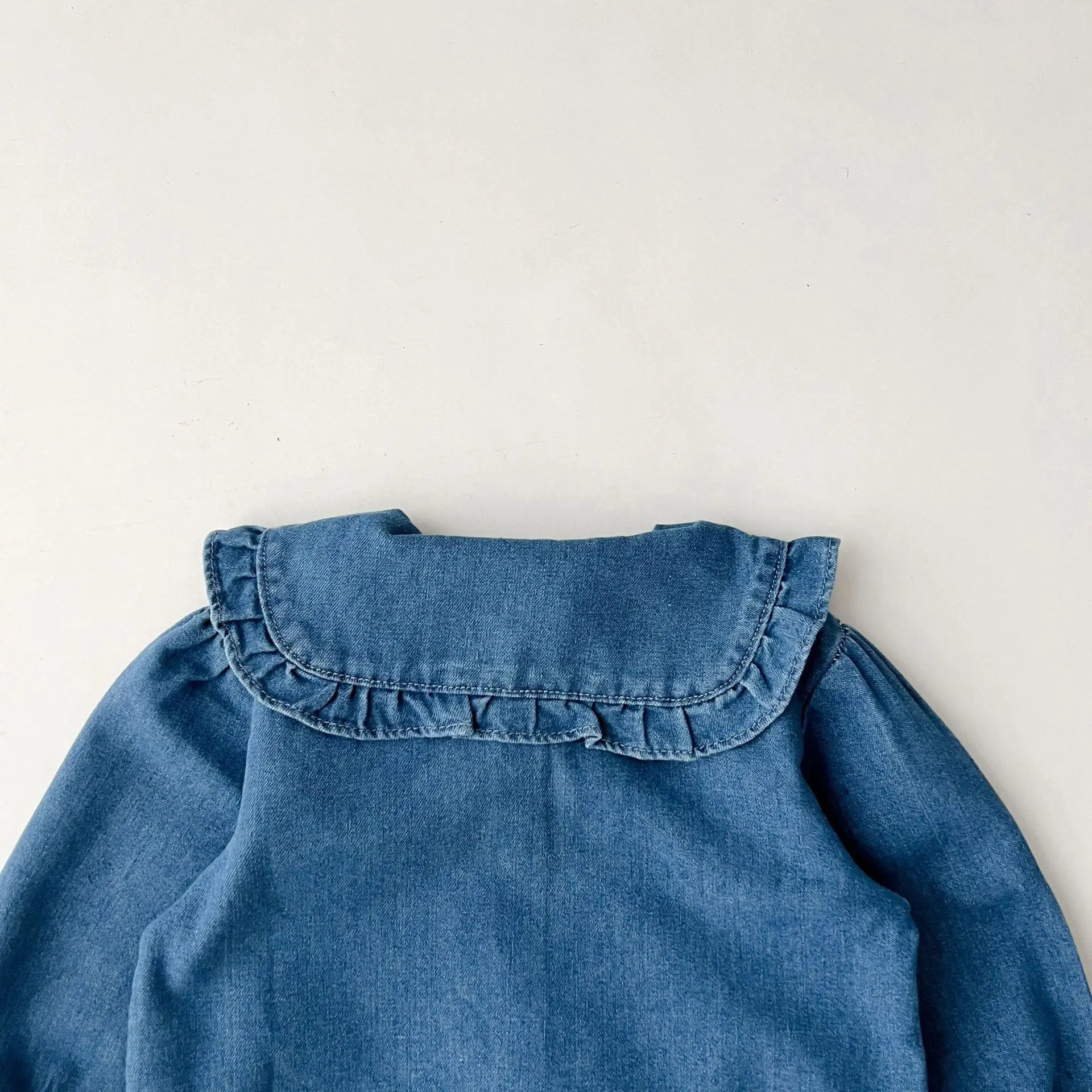 Fashionable Childrens Set Denim Top+Jeans Short Korean Version Girl Casual Sports Two-Piece Set 0-6 Year Old Childrens Cloth
