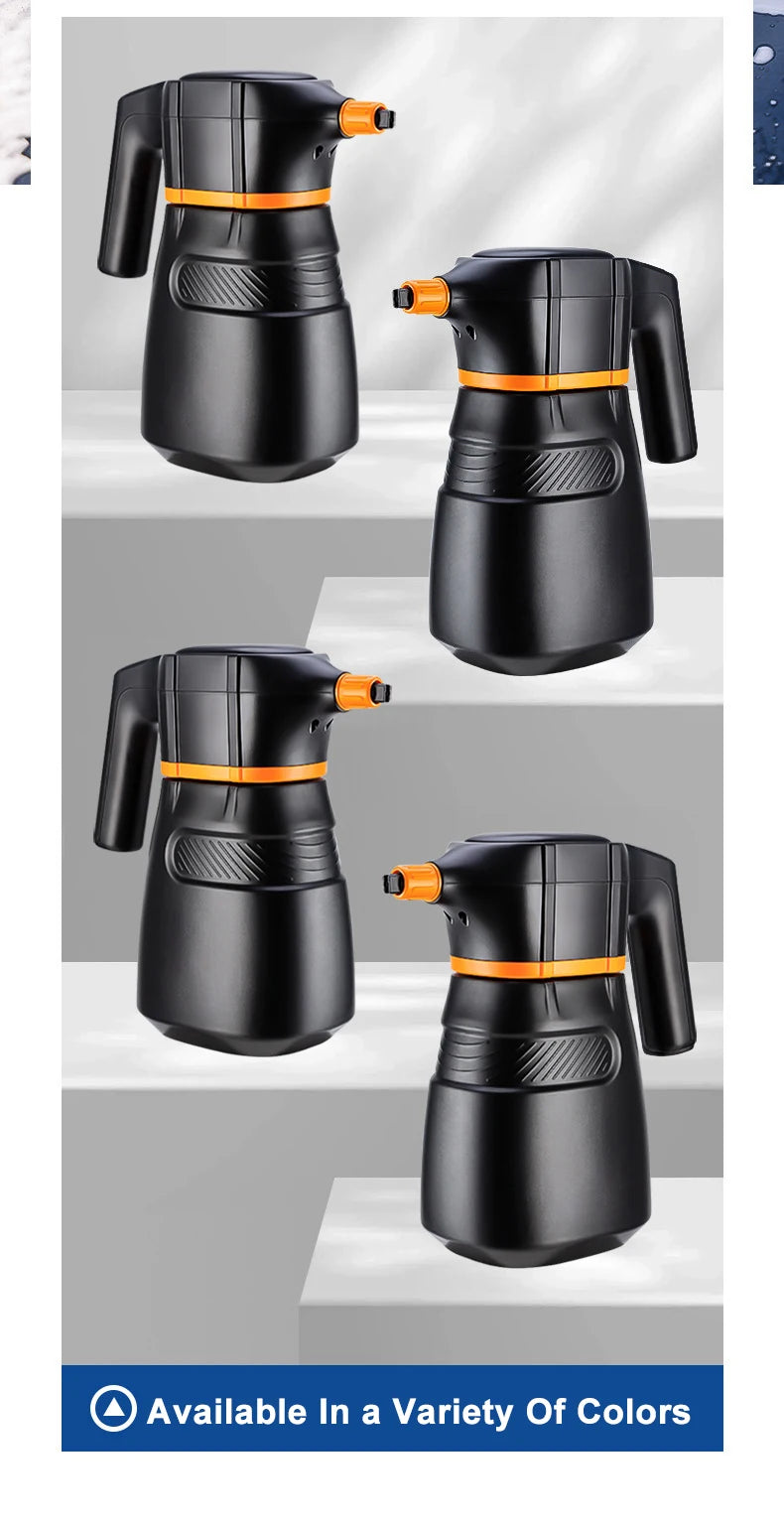 2L Electric Foam Sprayer Car Wash Clean Detailing Snow Cannon High Pressure Water Gun Battery Powered for Car Wash Foam Can