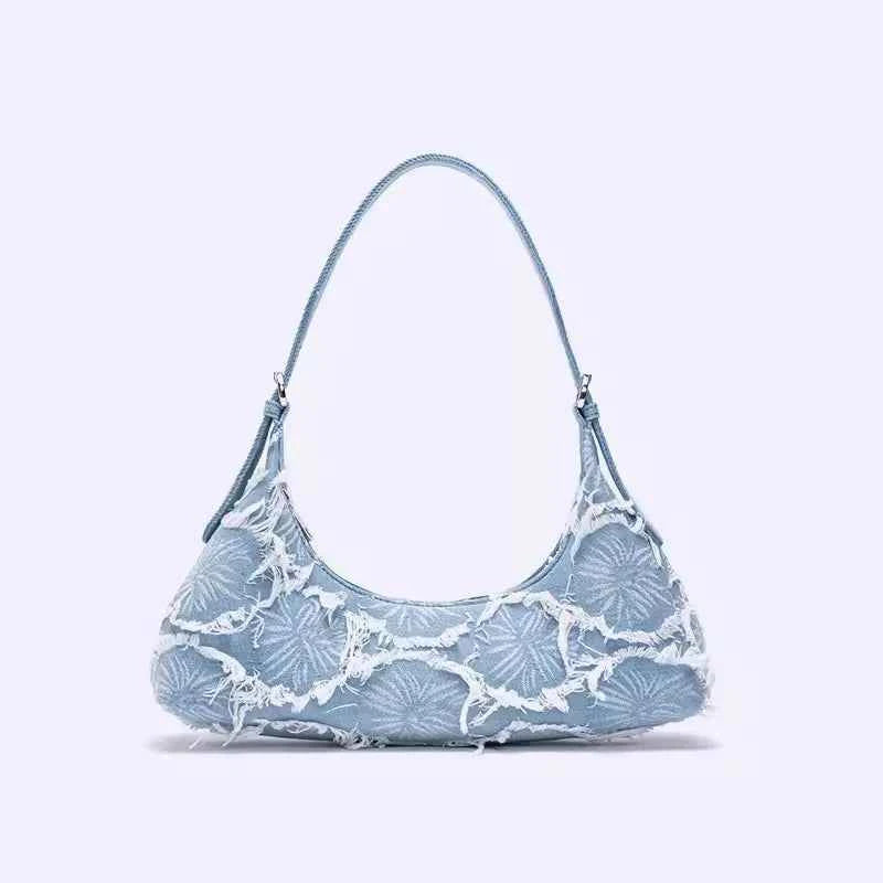 Trendy Patchwork Canvas Underarm Bag Retro Women's Clutch Bag Designer Handbag luxury Shoulder Bags For Women Bolsa de hombro