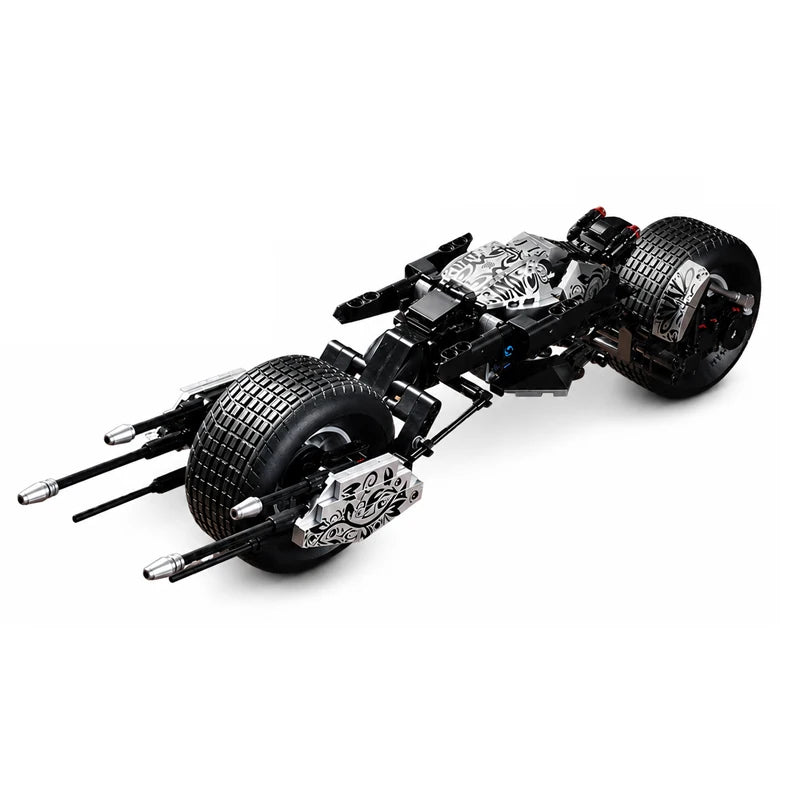 Bat Motorcycle MOC Building Blocks Superheroes Dark Knight Vehicle Birthday Gifts Cool Ornaments Creative Bricks Assembly Toys