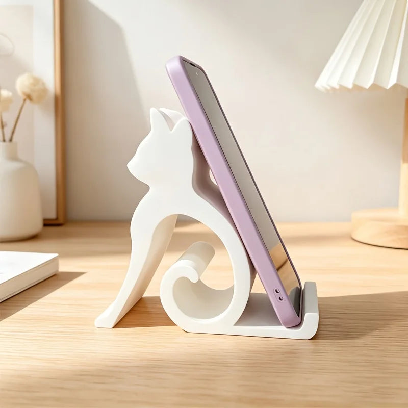 Cat Phone Holder Stand – Cute Desktop And Bed Decor