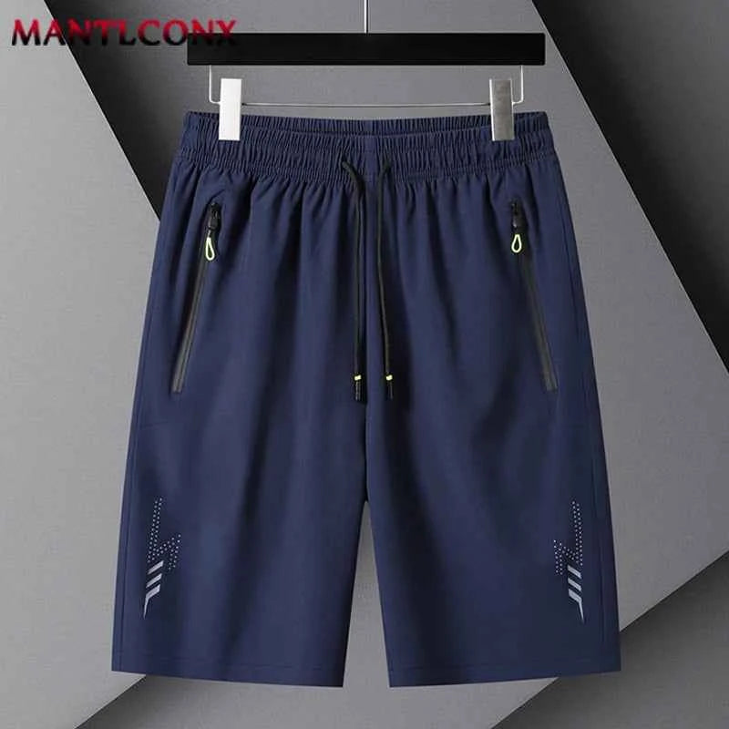 Summer Men's Shorts Cool Sportswear Running Sport Shorts Casual Bottoms Gym Fitness Training Jogging Short Pants Men Black Gray