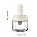 1/3 pcs Glass Seasoning Bottle With Telescopic Spoon Household Kitchen Salt Storage Box Leak Proof and Moisture-proof