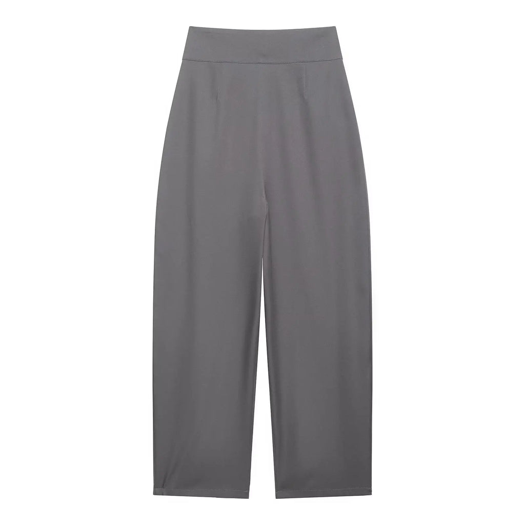 Koekop Office outfits High-waisted pleated balloon Ladies Pants Fashion Office Wear High waist Pants for Women Formal Pants