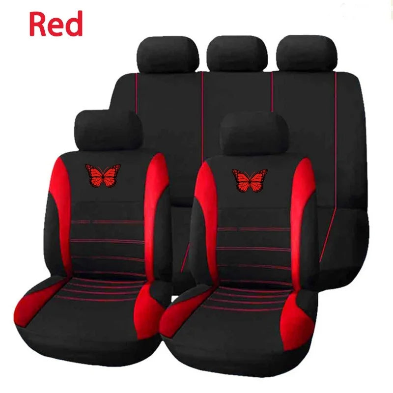 Vlinder Auto Stoelhoezen Universele Auto Seat Cover Autostoel Bescherming Covers Vrouwen Auto-interieur Accessoires (9 Kleuren)