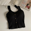 Tops courts Y2K pour femmes avec coussinets de soutien-gorge Corset d'été Gilet à bretelles coréen Caraco sexy Coupe slim Nouveauté