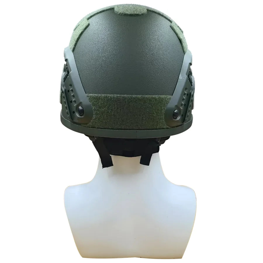 MICH Tactical Helmet with riot and impact protection. Built for field combat and military training.