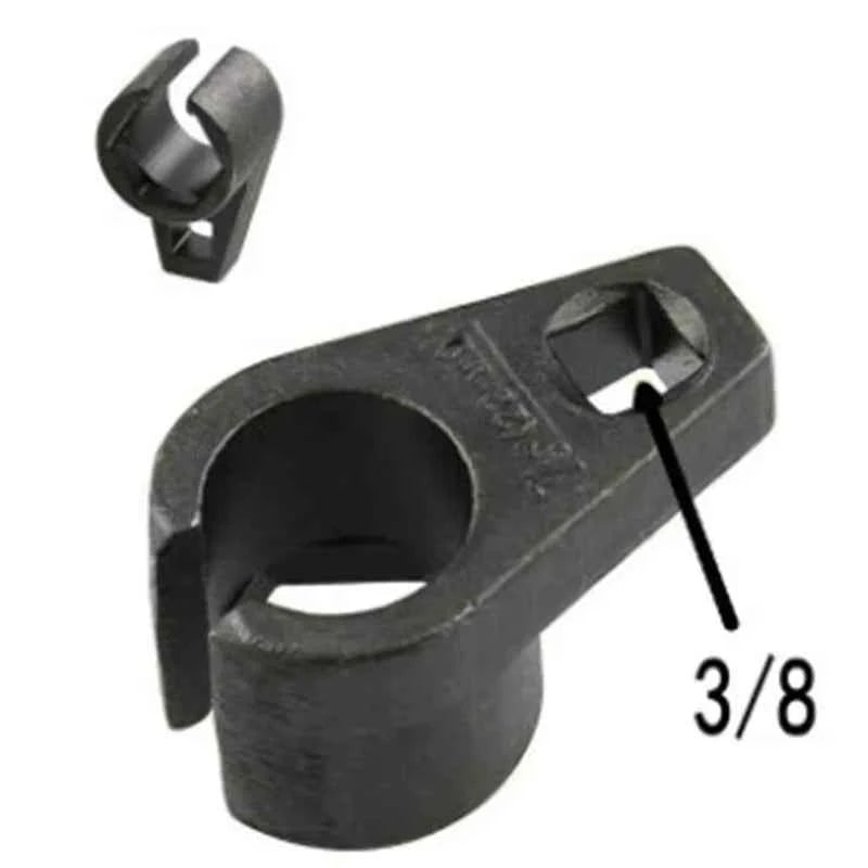 3/8" 22mm Offset Oxygen Sensor Socket Wrench, O2 Sensor Removal Tool Kit Set, Engine Adapter Wrench for Lambda Sensor