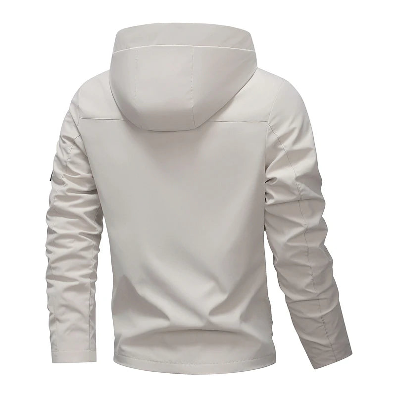 High-quality men's fashionable, stylish, versatile, trendy and casual spring and autumn jacket hooded jacket