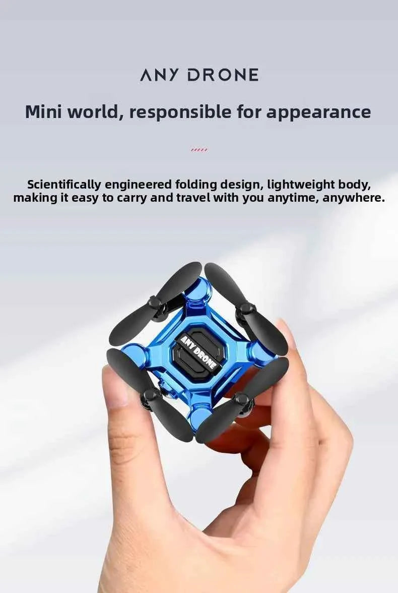 Mosquito drone, mini folding drone, aerial camera drone, student remote-controlled helicopter, small toy