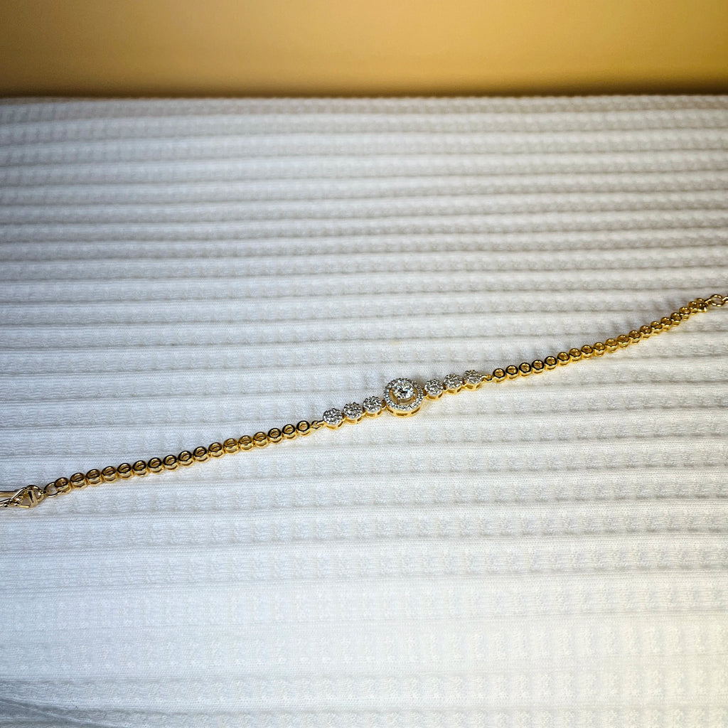 7.00CT Round Cut Lab Grown Diamond Bangles IGI Certified 14K Rose Gold Women's Classic Style Everyday Wear 20gm Jewelry