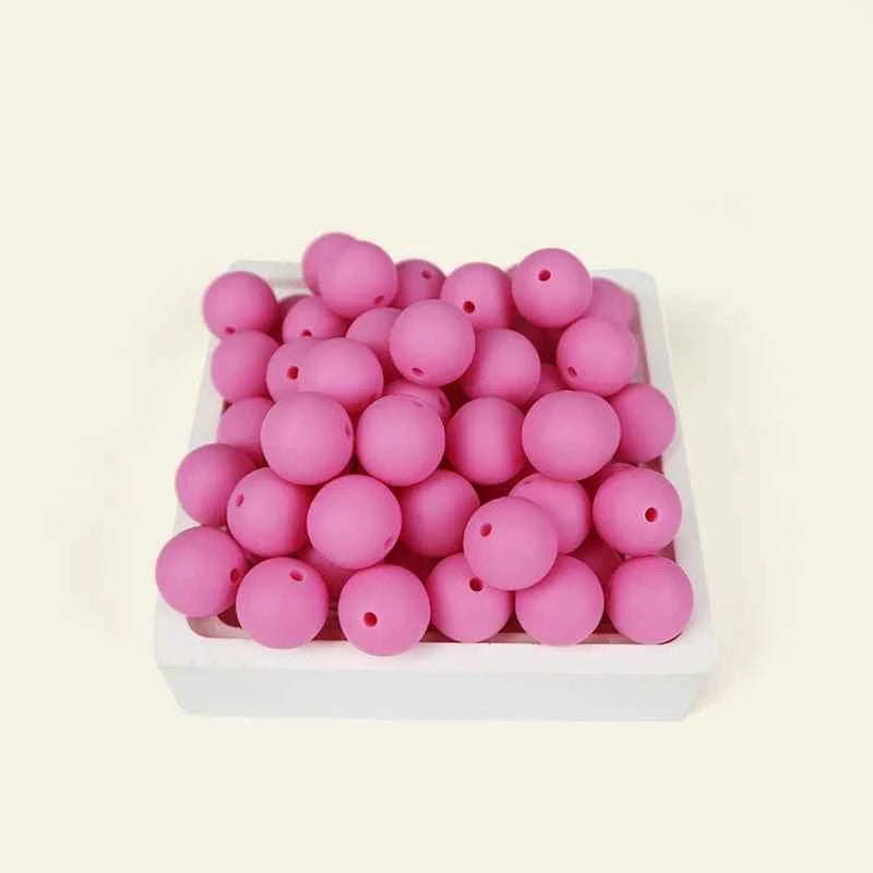12mm Siilcone Round Beads 100/50/20Pcs For Jewelry Making To Make Bracelets DIY Keychain Necklace Jewelry Accessories BPA Free