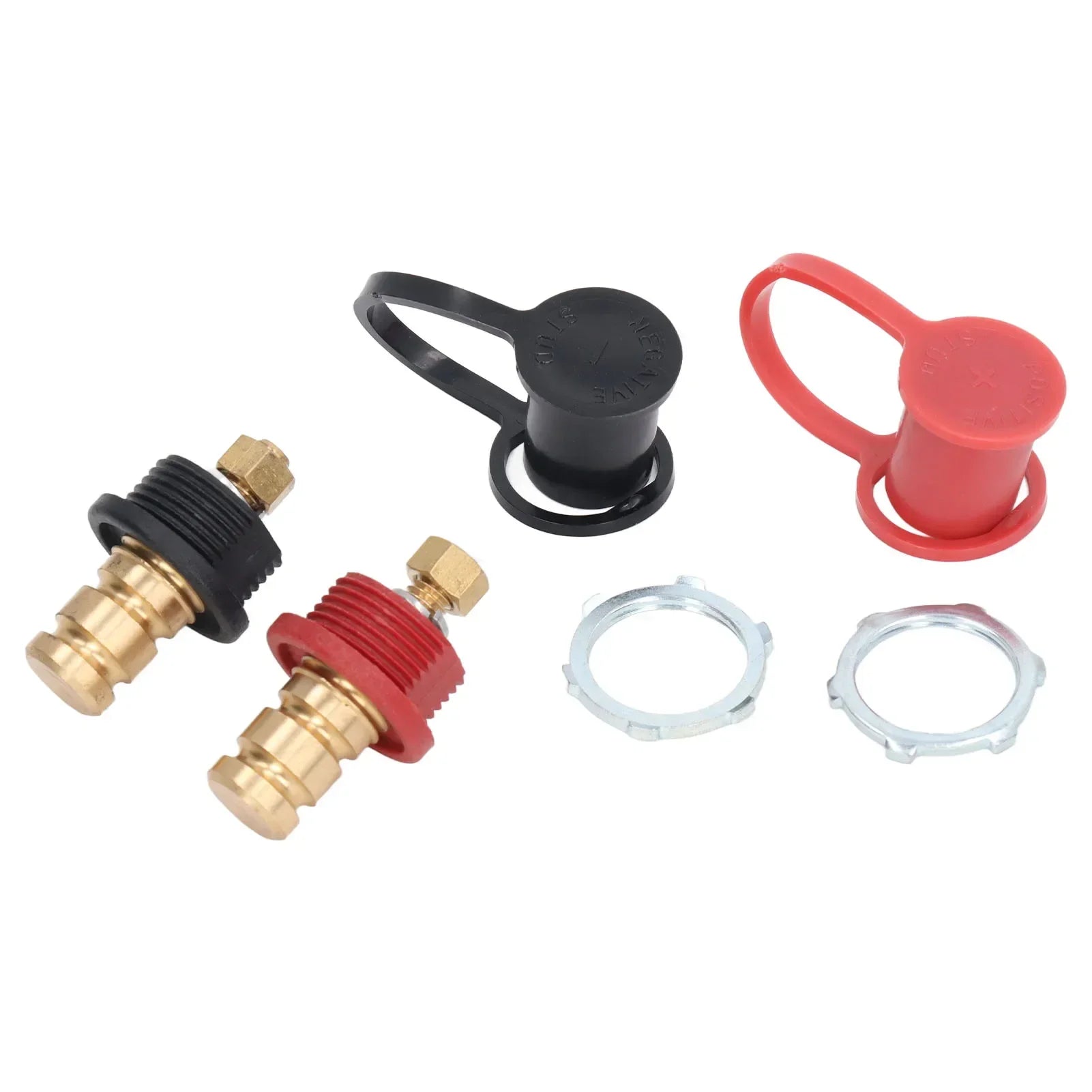 Battery  Post Kit 20mm Stud  Car RV Truck Charging Pile Jumper Terminal Black Red Battery  Terminal