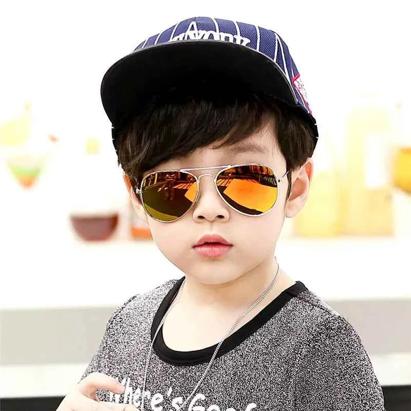 FASHION Children's student sunglasses men and women color reflective sunglasses toad mirror cute baby kids sun glasses