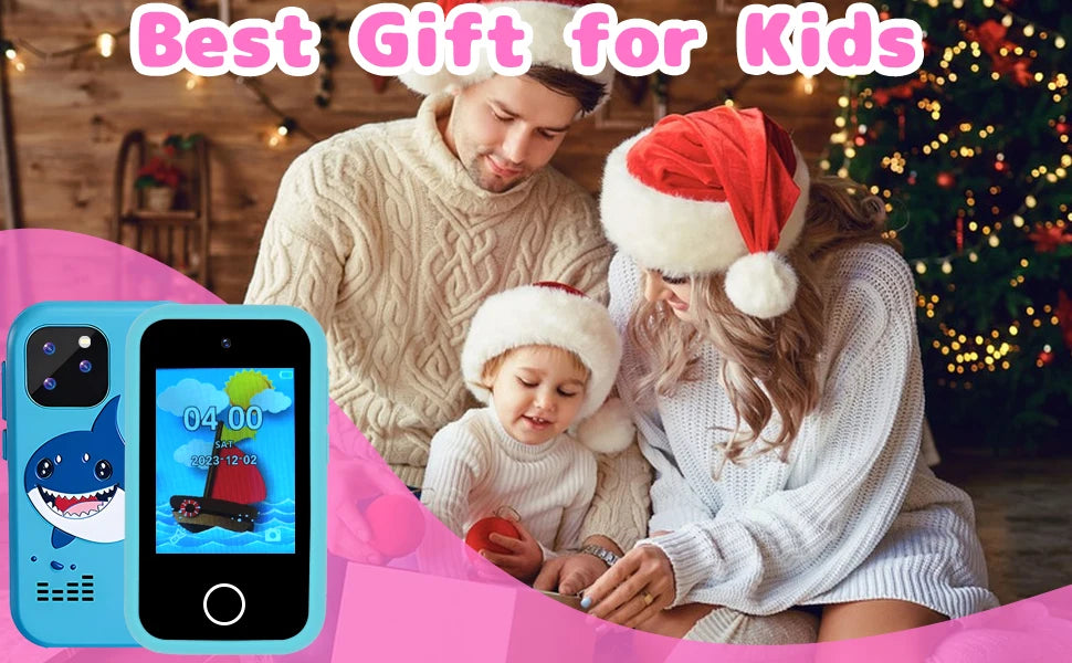 Kids Smart Phone MP3 Player Digital Camera Toys Touchscreen Unicorn Baby Mobile Educational Toys for Girls Boys Age 3-8